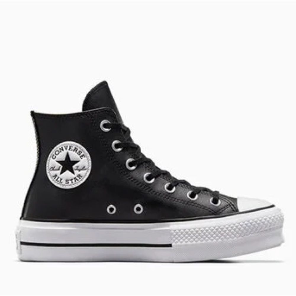Converse Chuck Taylor All Star Lift Leather High Top black white Platform